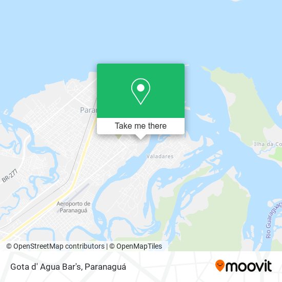 Gota d' Agua Bar's map