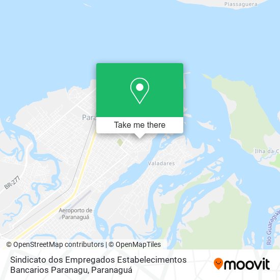 Sindicato dos Empregados Estabelecimentos Bancarios Paranagu map