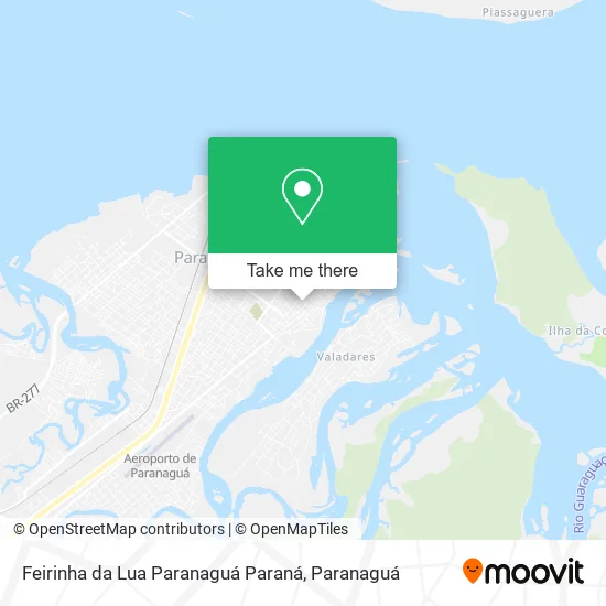 Feirinha da Lua Paranaguá Paraná map
