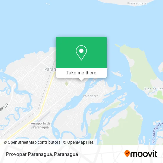 Provopar Paranaguá map