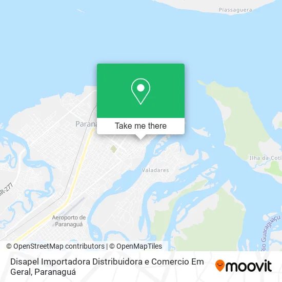 Disapel Importadora Distribuidora e Comercio Em Geral map