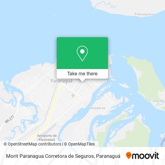 Morit Paranagua Corretora de Seguros map