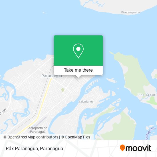Rdx Paranaguá map