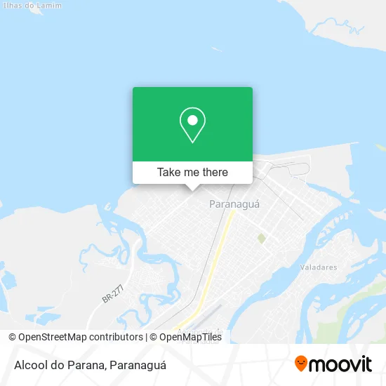 Alcool do Parana map