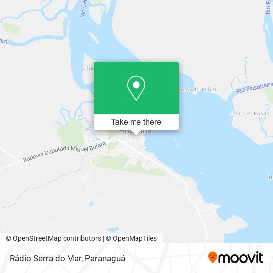 Rádio Serra do Mar map