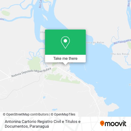 Antonina Cartorio Registro Civil e Titulos e Documentos map