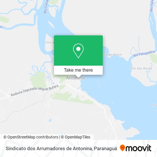 Sindicato dos Arrumadores de Antonina map