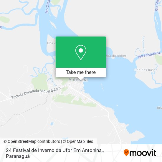 24 Festival de Inverno da Ufpr Em Antonina. map