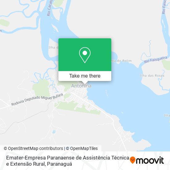 Mapa Emater-Empresa Paranaense de Assistência Técnica e Extensão Rural