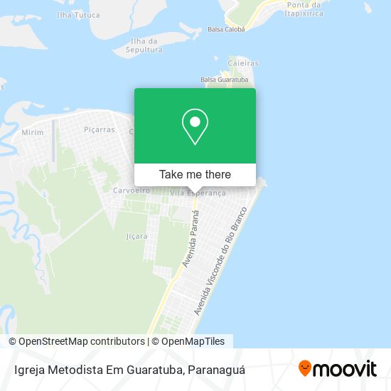 Mapa Igreja Metodista Em Guaratuba