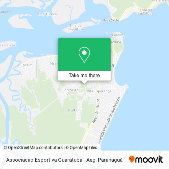 Associacao Esportiva Guaratuba - Aeg map