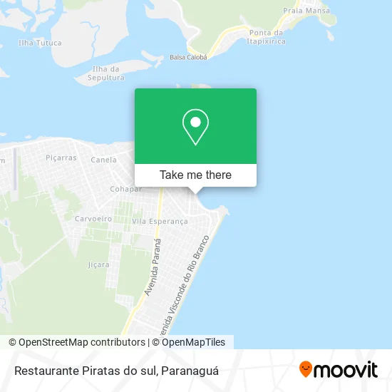 Restaurante Piratas do sul map