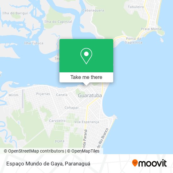 Espaço Mundo de Gaya map