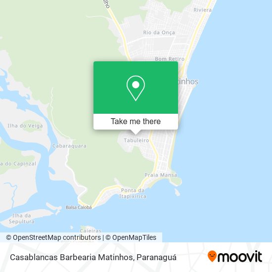 Casablancas Barbearia Matinhos map