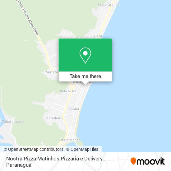 Mapa Nostra Pizza Matinhos Pizzaria e Delivery.