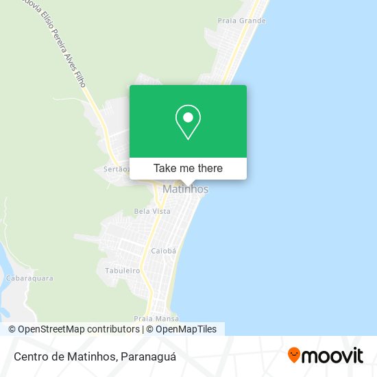Centro de Matinhos map