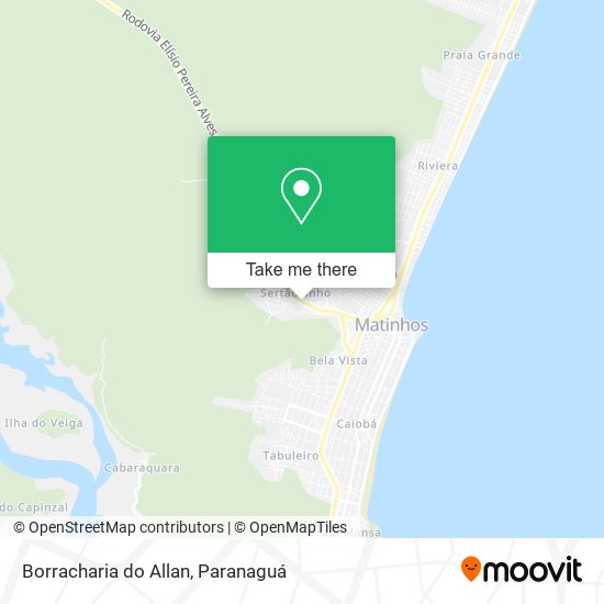 Mapa Borracharia do Allan