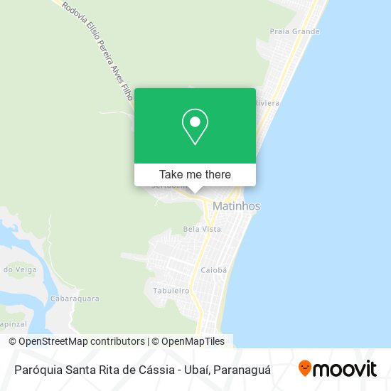 Paróquia Santa Rita de Cássia - Ubaí map