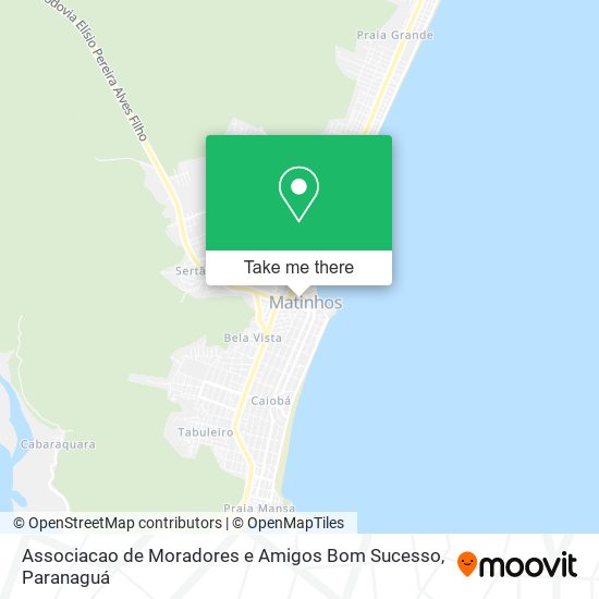 Mapa Associacao de Moradores e Amigos Bom Sucesso