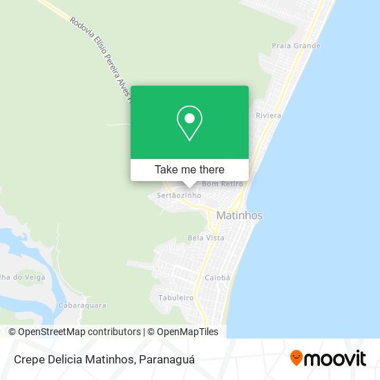 Crepe Delicia Matinhos map