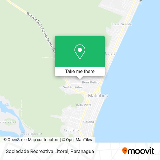 Mapa Sociedade Recreativa Litoral