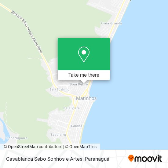 Casablanca Sebo Sonhos e Artes map