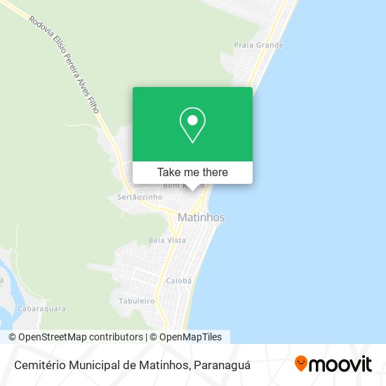 Mapa Cemitério Municipal de Matinhos