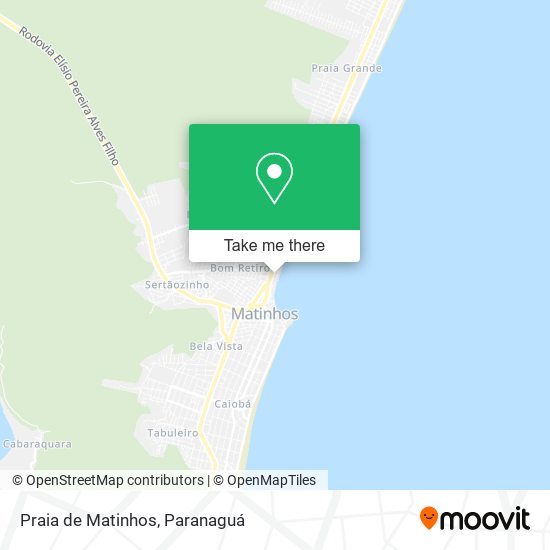 Praia de Matinhos map