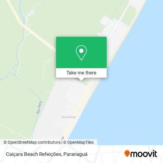 Caiçara Beach Refeições map