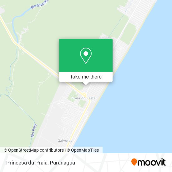 Mapa Princesa da Praia