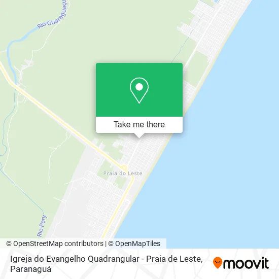 Igreja do Evangelho Quadrangular - Praia de Leste map