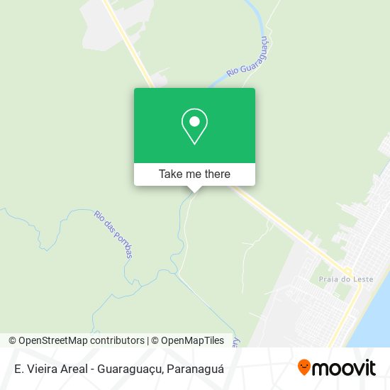 E. Vieira Areal - Guaraguaçu map