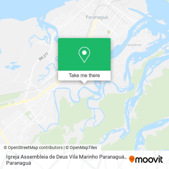Igreja Assembleia de Deus Vila Marinho Paranaguá. map