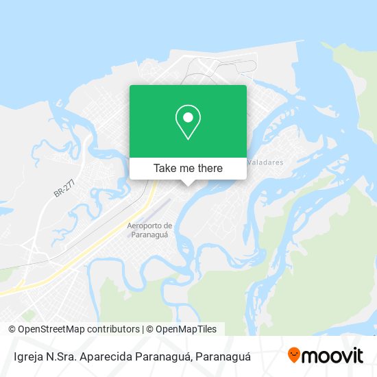 Mapa Igreja N.Sra. Aparecida Paranaguá