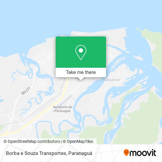 Borba e Souza Transportes map