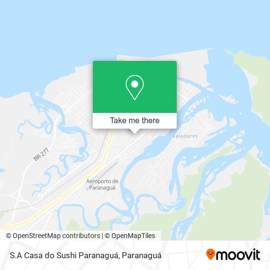 Mapa S.A Casa do Sushi Paranaguá