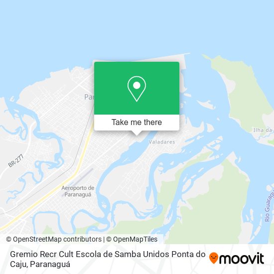 Gremio Recr Cult Escola de Samba Unidos Ponta do Caju map