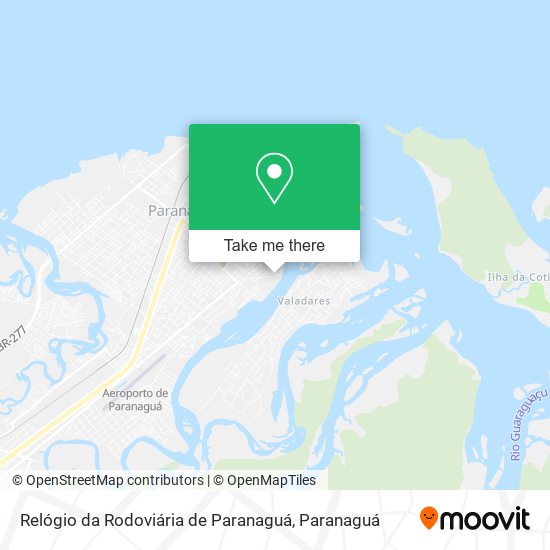 Relógio da Rodoviária de Paranaguá map