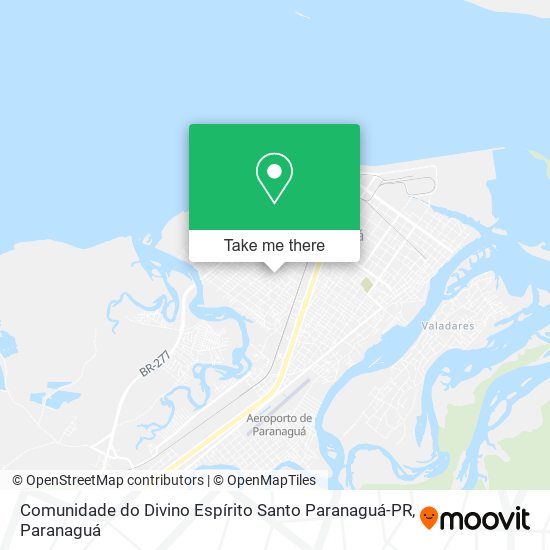 Comunidade do Divino Espírito Santo Paranaguá-PR map