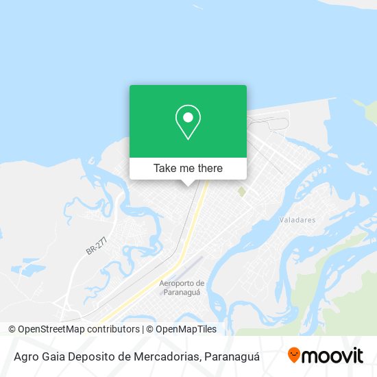 Agro Gaia Deposito de Mercadorias map