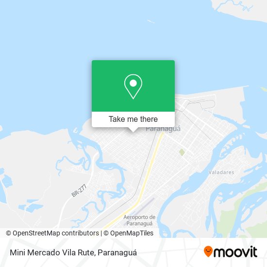 Mini Mercado Vila Rute map