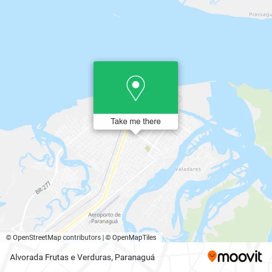 Alvorada Frutas e Verduras map