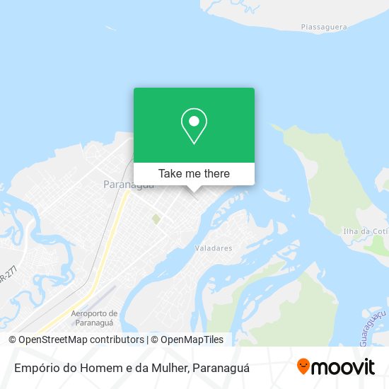 Mapa Empório do Homem e da Mulher