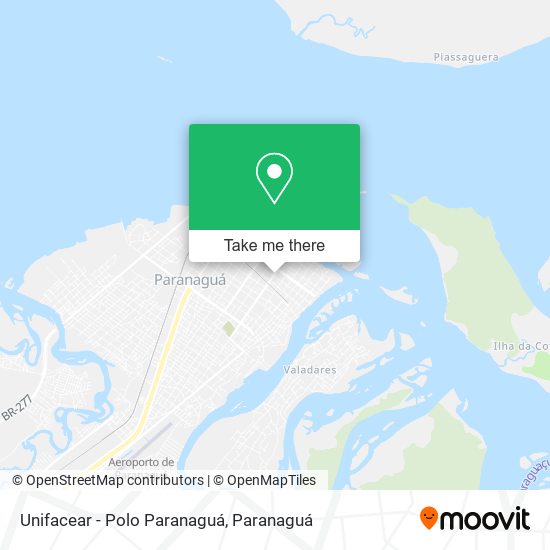 Unifacear - Polo Paranaguá map