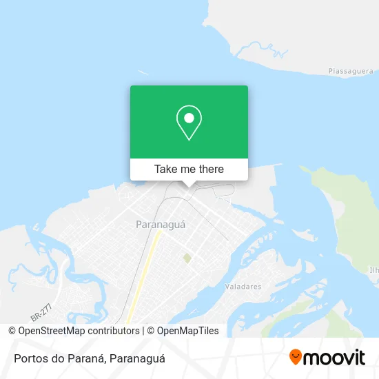 Portos do Paraná map