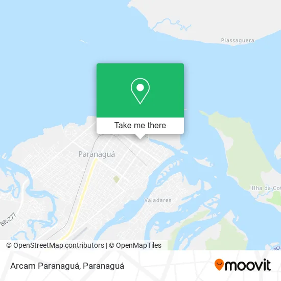 Arcam Paranaguá map