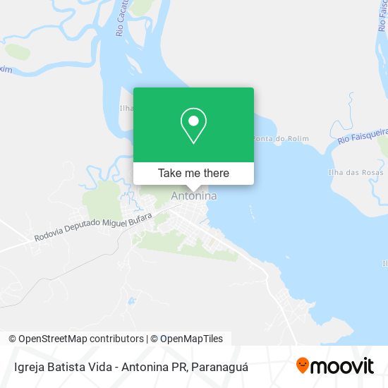 Igreja Batista Vida - Antonina PR map