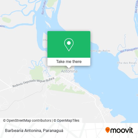 Barbearia Antonina map