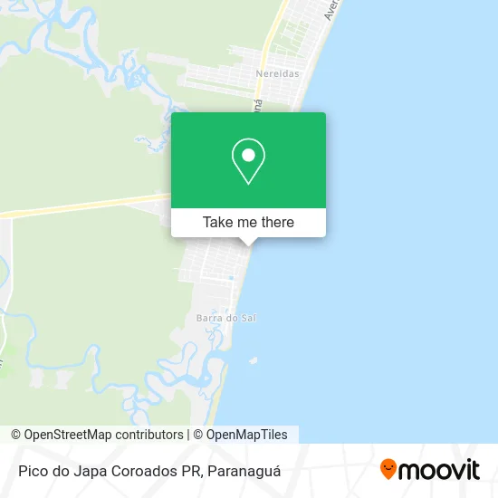 Pico do Japa Coroados PR map