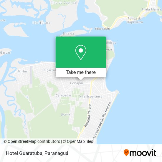 Hotel Guaratuba map